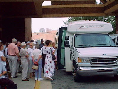 All aboard for the Naval Memorial.